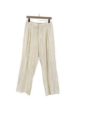 LOULOU STUDIO Siaro Viscose Blend Wide Leg Pants Women’s Size Small Cream Ivory